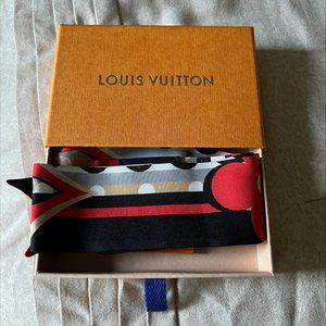 Louis Vuitton Silk Scarf, w/ Box & Gift card